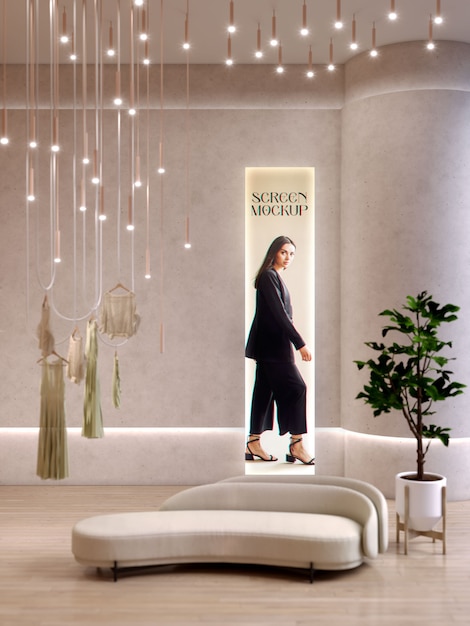Modelo de design de interiores de lojas