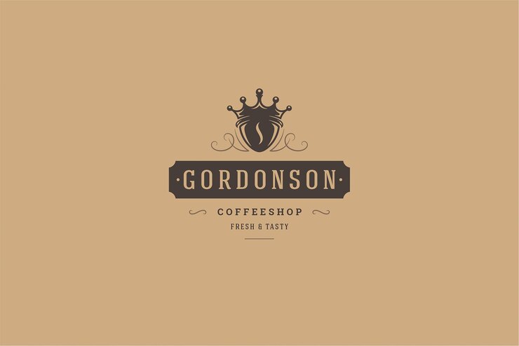 PSD modelo de design de logotipo de cafeteria