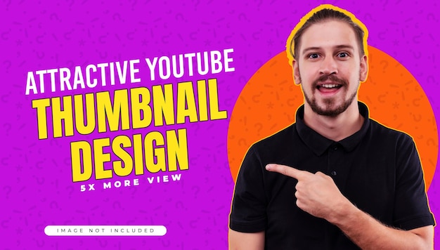 modelo de design de miniatura do youtube ou de design de capa