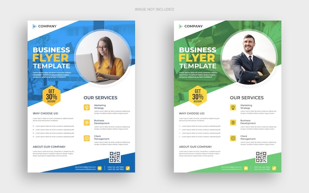 Modelo de design de panfleto de negócios corporativo