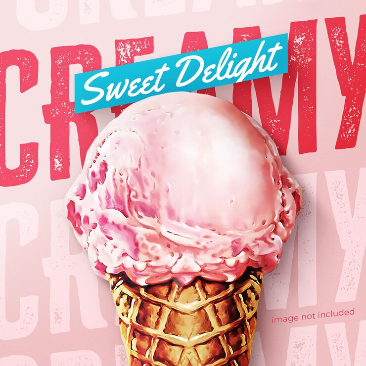 PSD modelo de design de postagem promocional psd i scream for ice cream para mídias sociais do instagram