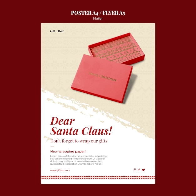 Modelo de design de pôster mailer