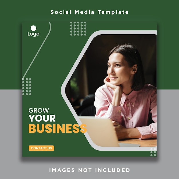 Modelo de design de redes sociais para serviços empresariais