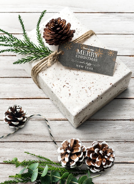 Modelo de design de saudação de feriado de Natal