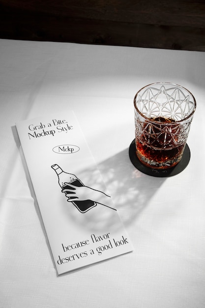 Modelo de disposição da mesa de um restaurante