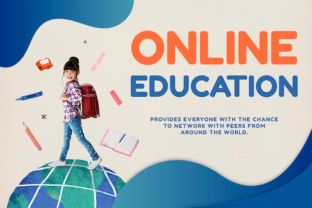 PSD modelo de educação online psd future technology
