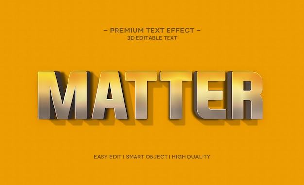 Modelo de efeito de estilo de texto 3D importante