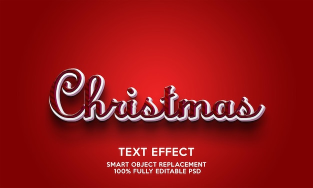 modelo de efeito de texto de natal
