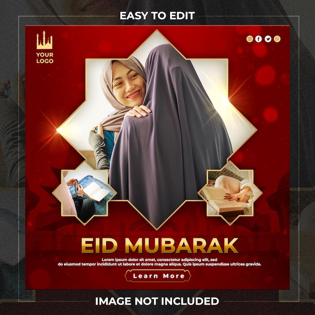 Modelo de eid mubarak