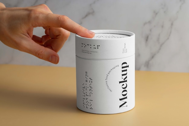 Modelo de embalagem de alimentos incluído