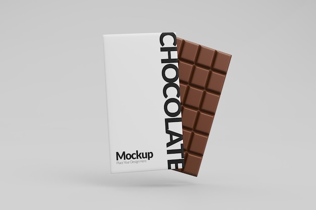 Modelo de embalagem de barras de chocolate