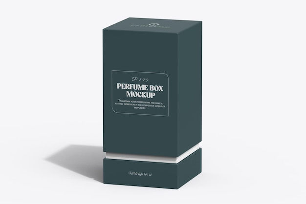 Modelo de embalagem de caixa de perfume para identidade de marca