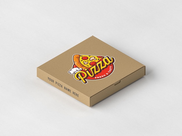 PSD modelo de embalagem de caixas de pizza