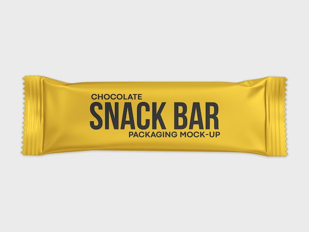 Modelo de embalagem de lanches de chocolate