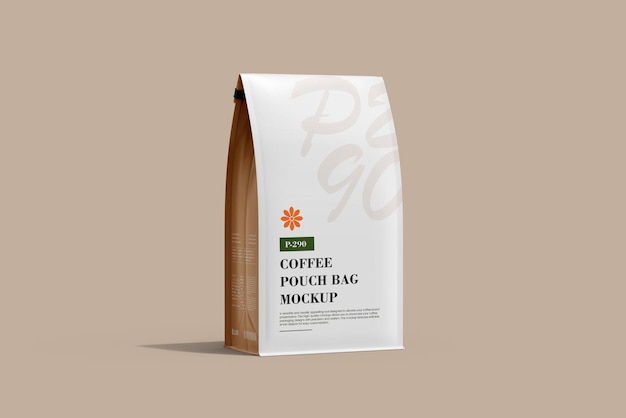 Modelo de embalagem de saco de café