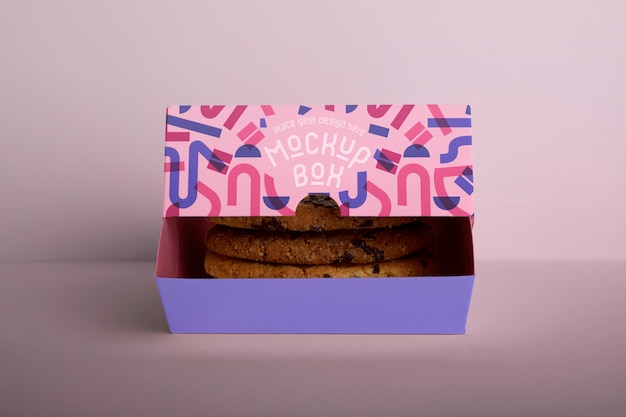 Modelo de embalagem de uma padaria de biscoitos