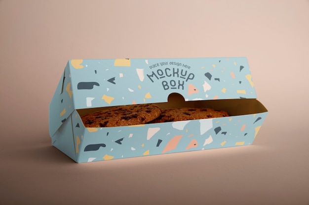 Modelo de embalagem de uma padaria de biscoitos