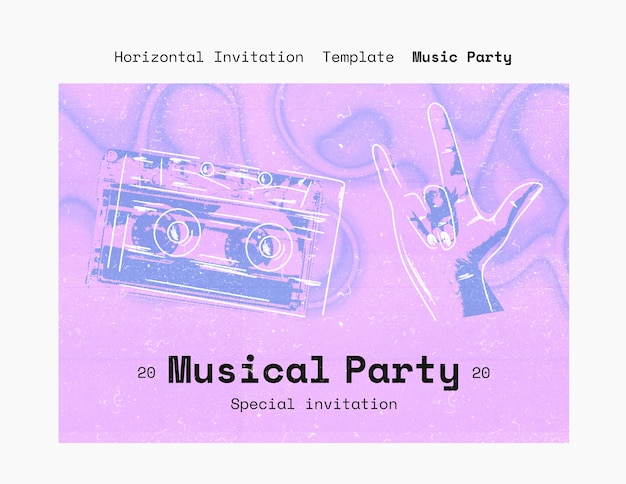 Modelo de entretenimento de festa de música