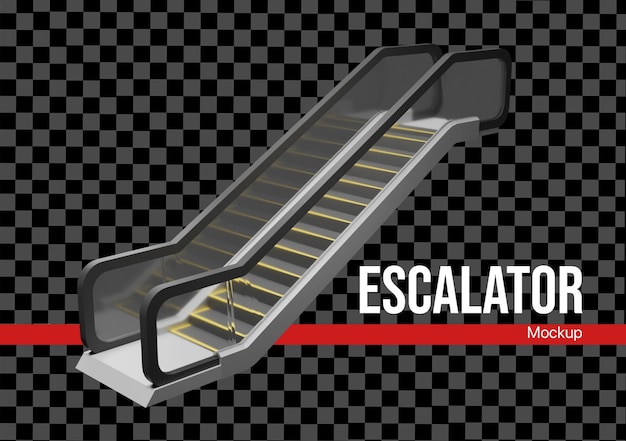 Modelo de escada rolante 3D