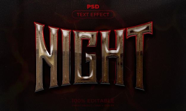 Modelo de estilo de efeito de logotipo e texto editável 3D com fundo abstrato escuro