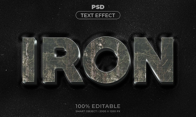 Modelo de estilo de efeito de logotipo e texto editável 3D com fundo abstrato escuro