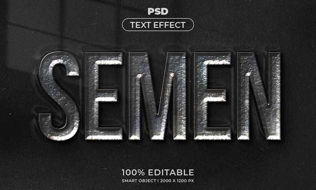 Modelo de estilo de efeito de logotipo e texto editável 3D com fundo abstrato escuro