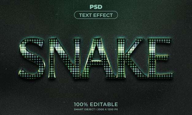 Modelo de estilo de efeito de logotipo e texto editável 3D com fundo abstrato escuro
