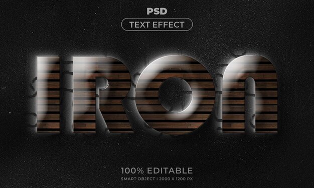 Modelo de estilo de efeito de logotipo e texto editável 3D com fundo abstrato escuro