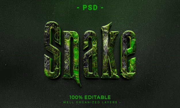 Modelo de estilo de efeito de logotipo e texto editável 3D com fundo abstrato escuro