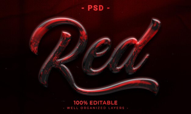 PSD modelo de estilo de efeito de logotipo e texto editável 3d com fundo abstrato escuro