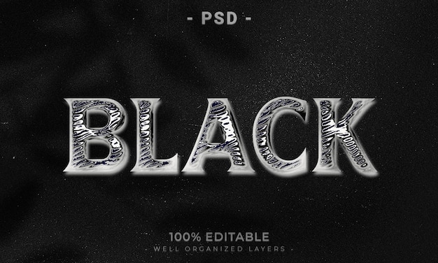 Modelo de estilo de efeito de logotipo e texto editável 3d com fundo abstrato escuro
