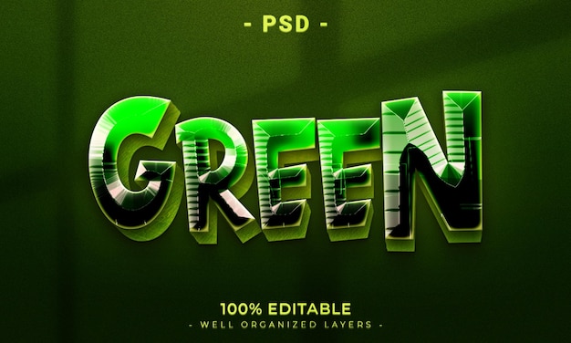 Modelo de estilo de efeito de logotipo e texto editável 3D com fundo abstrato escuro
