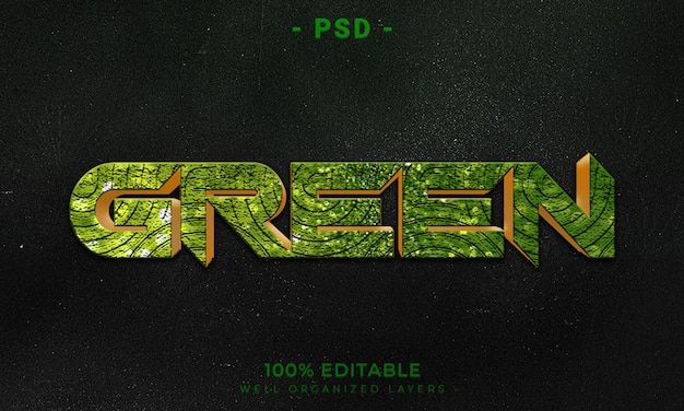 Modelo de estilo de efeito de logotipo e texto editável PSD 3d com fundo abstrato escuro