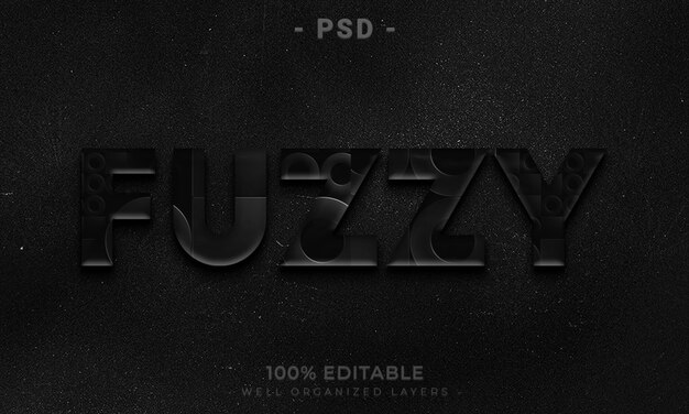 Modelo de estilo de efeito de logotipo e texto editável PSD 3d com fundo abstrato escuro