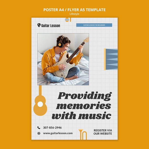 Modelo de estilo de vida de design plano
