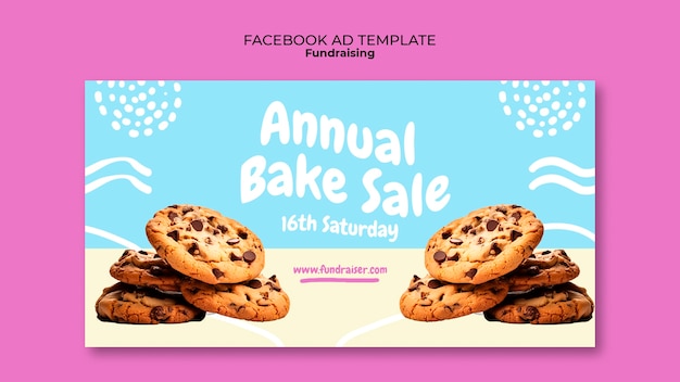 Modelo de evento de arrecadação de fundos no Facebook