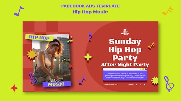 Modelo de facebook de festival de música