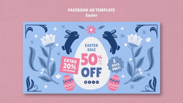 Modelo de Facebook para a celebração da Páscoa