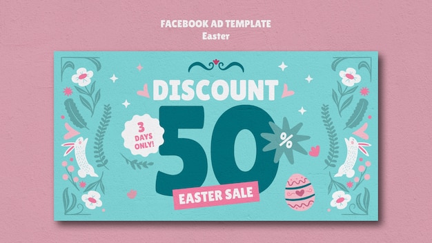 Modelo de Facebook para a celebração da Páscoa