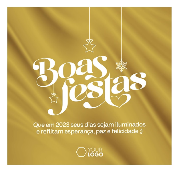 PSD modelo de feed de mídia social feliz ano novo e boas festas