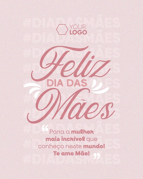 PSD modelo de feed de mídia social feliz dia especial das mães