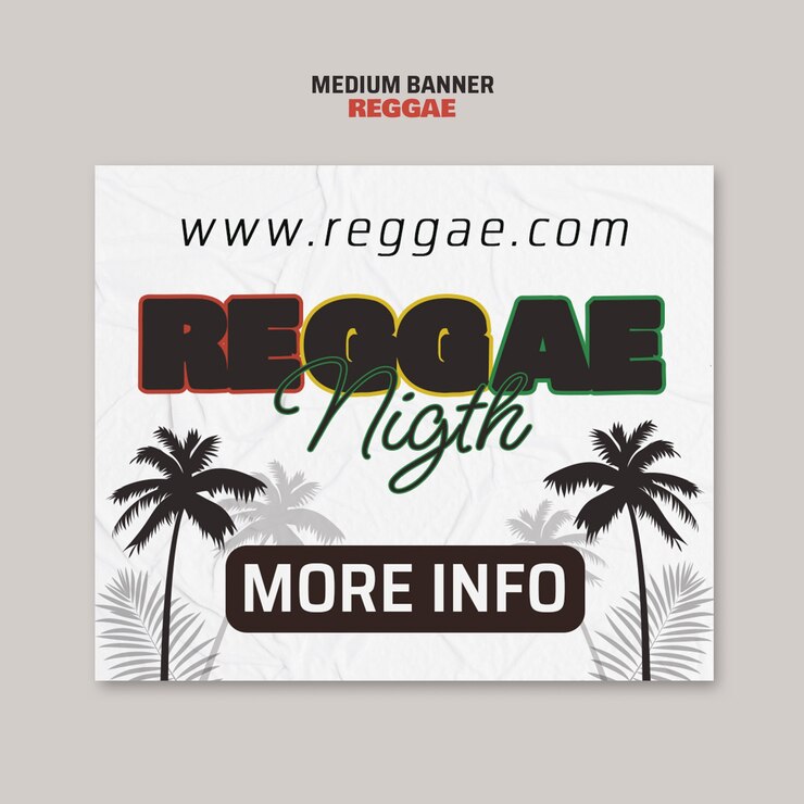 PSD modelo de festa de música reggae