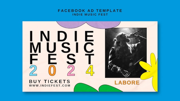 Modelo de festival de música no Facebook