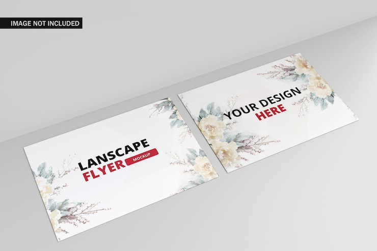 Modelo de flyer para paisagem