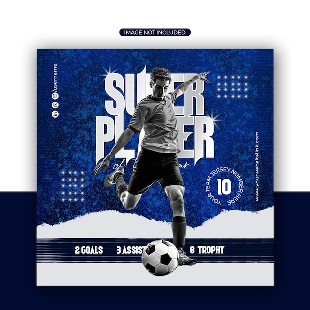 Jogos de Futebol Social Media PSD Editável [download] - Designi