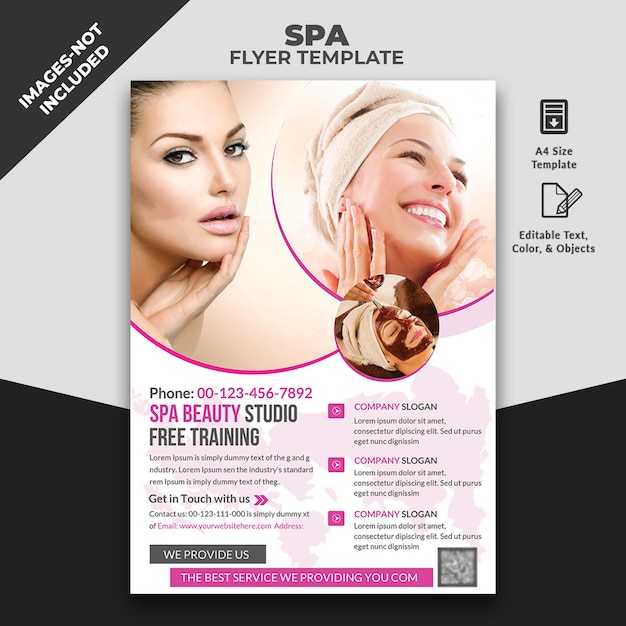 Modelo de folheto de beleza do SPA