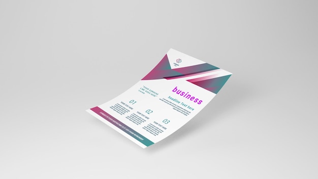 Modelo de folheto PSD a4