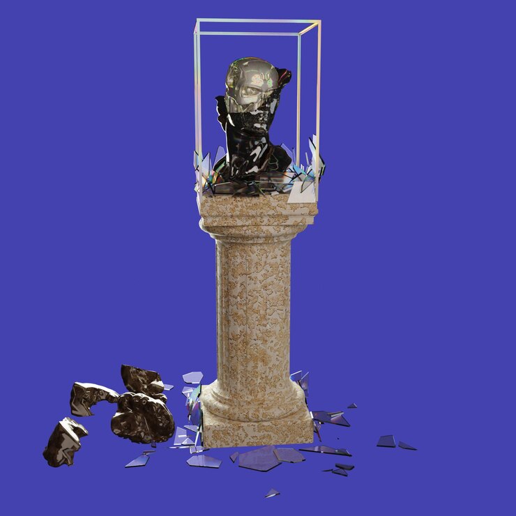 PSD modelo de forma de objeto de renderização 3d