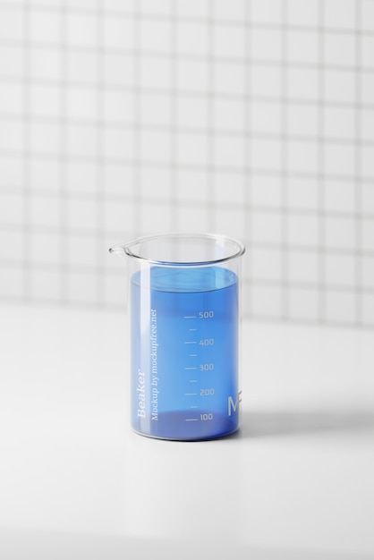 PSD modelo de frasco de laboratório para marcação experimental