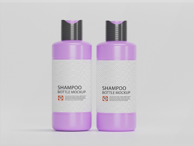 Modelo de frasco de shampoo psd